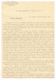 Επιστολή της Επιτροπής των Ολυμπιακών Αγώνων του 1896 προς το Δήμαρχο Αιγαίων